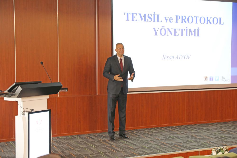 TEMSİL VE PROTOKOL KONULU SEMİNER DÜZENLENDİ