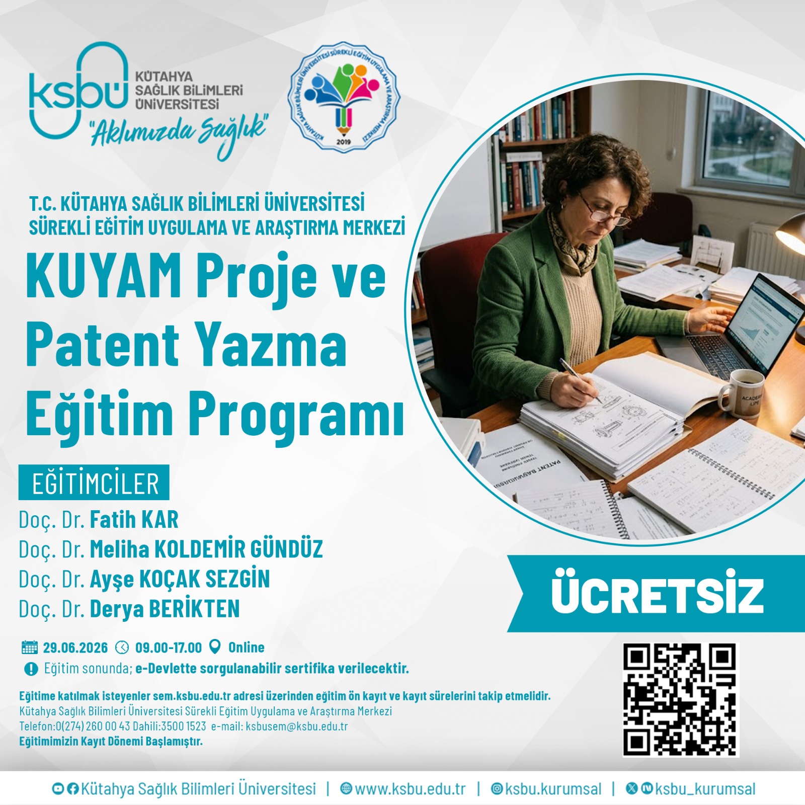 KUYAM PROJE VE PATENT YAZMA EĞİTİM PROGRAMI