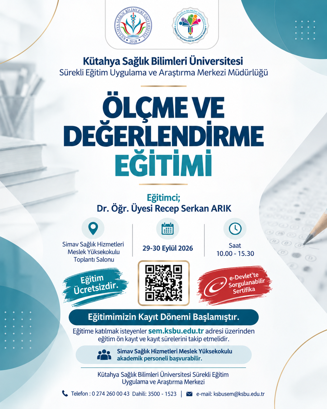 ÖLÇME VE DEĞERLENDİRME EĞİTİMİ